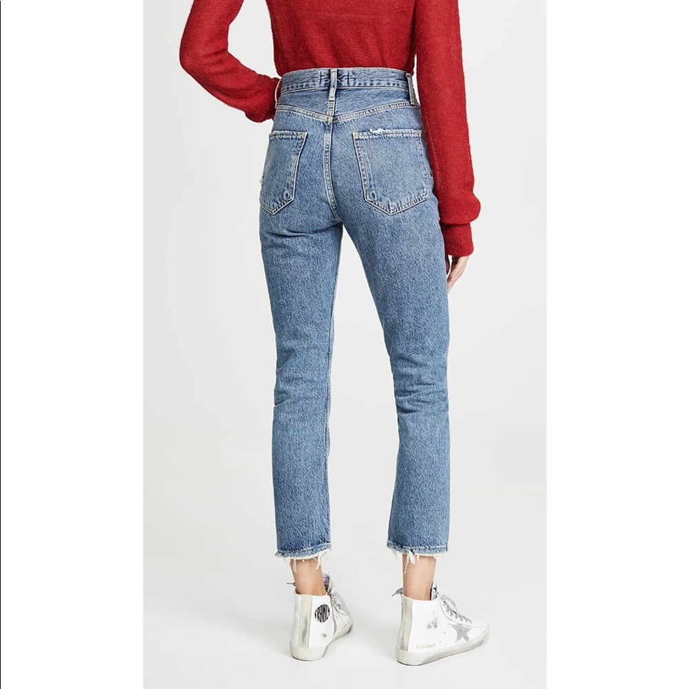 Agolde High Rise Blue Jeans - Picture 2 of 6